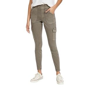 NWT Spanx Stretch Twill Ankle Cargo‎ Pant in Desert Dune Size Small